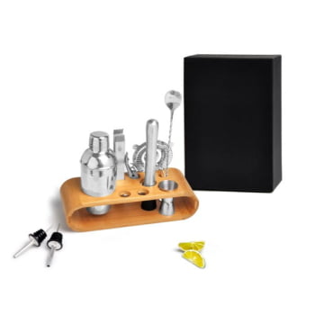 Kit Bar Personalizado 10 Peças Sustentável SMKB-00483 Brinde Personalizado