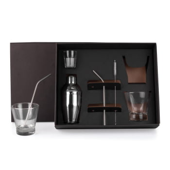 Kit Drinks 7 Peças SMKT-9035G Brinde Personalizado