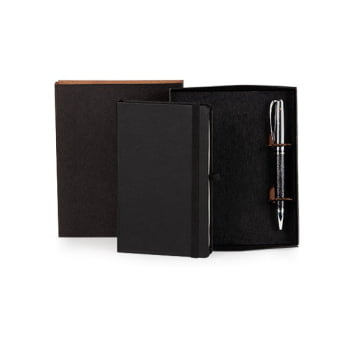Kit Caderneta com Caneta 80 Folhas  SMLE-31311 Brinde Personalizado