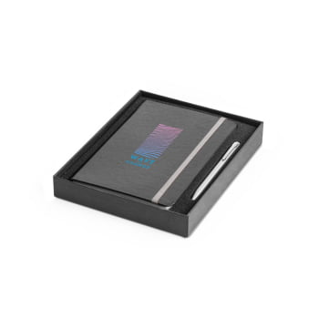 Kit Caderno e Caneta Personalizado 160 Páginas SP93714 Brinde Personalizado