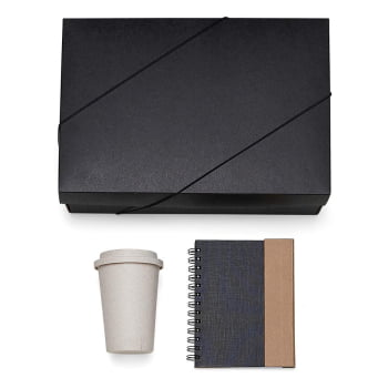 Kit Caderno e Acessórios 3 Peças SMKT-9019F Brindes Personalizados