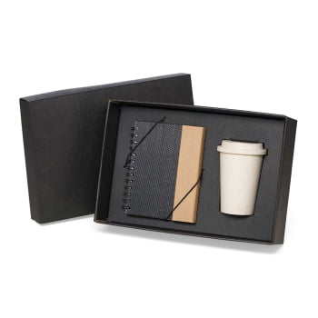 Kit Caderno e Acessórios 3 Peças SMKT-9019F Brindes Personalizados