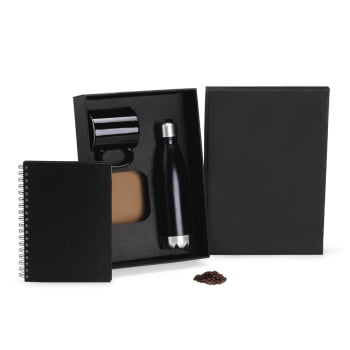 Kit Caderno e Acessórios 3 Peças SMKT-9034B Brindes Personalizados