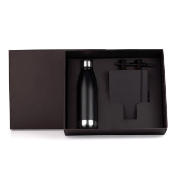 Kit Caderno e Acessórios 3 Peças SMKT-9044U Brinde Personalizado
