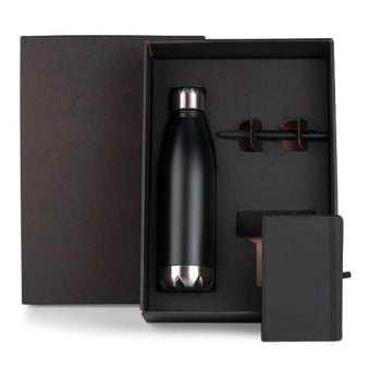 Kit Caderno e Acessórios 3 Peças SMKT-9046W Brindes Personalizados