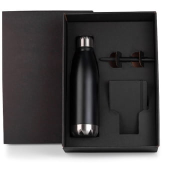 Kit Caderno e Acessórios 3 Peças SMKT-9046W Brindes Personalizados