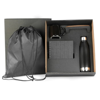 Kit Caderno e Acessórios 4 Peças SMKT-9039W Brindes Personalizados