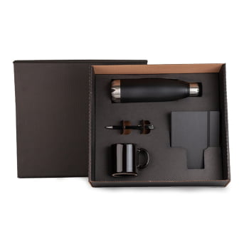 Kit Caderno e Acessórios 4 Peças SMKT-9040E Brinde Personalizado