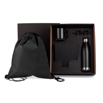 Kit Caderno e Acessórios 5 Peças SMKT-9045X Brinde Personalizado