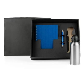 Kit Caderno Personalizado 3 Peças SMKT-9013B Brindes Personalizados