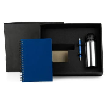 Kit Caderno Personalizado 3 Peças SMKT-9013B Brindes Personalizados