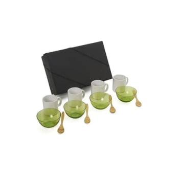 Kit Café da Manhã Personalizado Bambu 12 Peças SMKT-90177 Brindes Personalizados