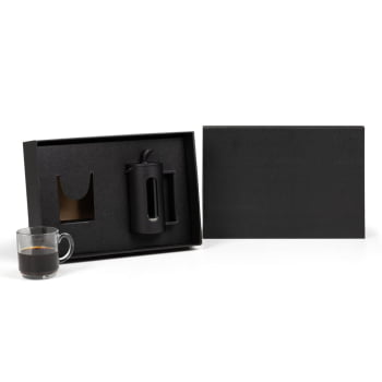 Kit Café Personalizado 2 Peças Com Prensa Francesa SMKT-90573