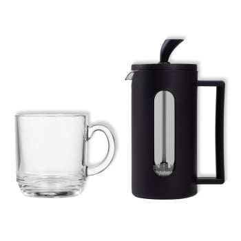 Kit Café Personalizado 2 Peças Com Prensa Francesa SMKT-90573