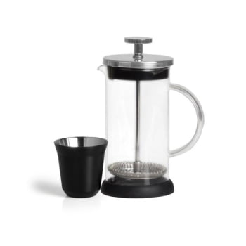 Kit Café Personalizado 3 Peças Com Prensa Francesa SMKT-90316 Brinde Personalizado