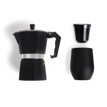 Kit Café Personalizado 3 Peças Com Prensa Francesa SMKT-90317 Brindes Personalizados