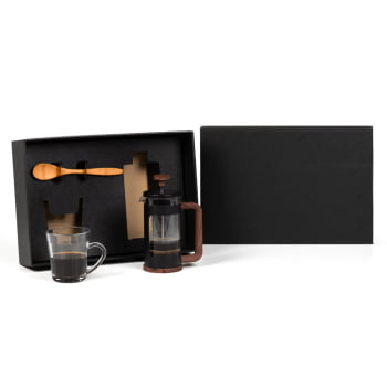 Kit Café Personalizado 3 Peças Com Prensa Francesa SMKT-90571