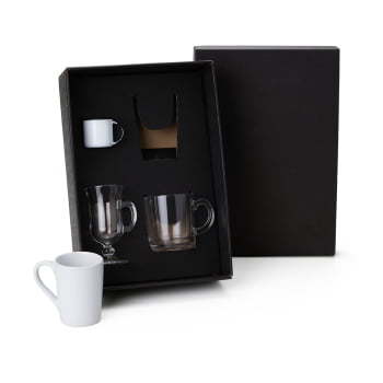 Kit Café Personalizado 4 Peças  SMKT-90271 Brinde Personalizado