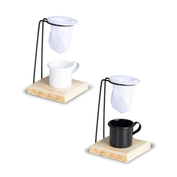 Kit Café Personalizado Metal 3 Peças X14628 Brinde Personalizado