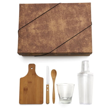 Kit Caipirinha Personalizada 5 Peças SMKT-90175 Brinde Personalizado