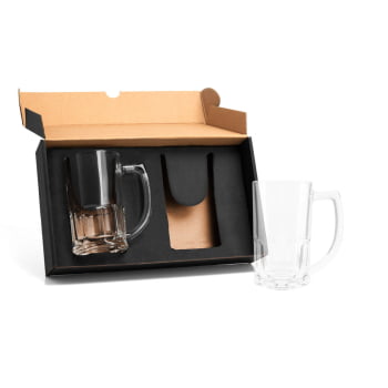 Kit Canecas Personalizado 340 ML Para Chopp SMKT-90024 Brindes Personalizados