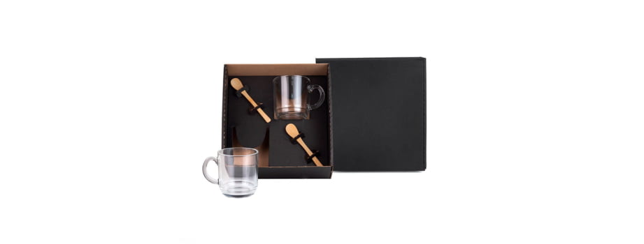 Kit Canecas Personalizado 4 Peças SMKT-9039F Brinde Personalizado