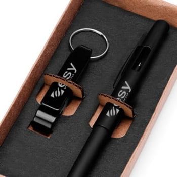 Kit Caneta e Chaveiro Abs / Alumínio SMCC-73441 Brinde Personalizado