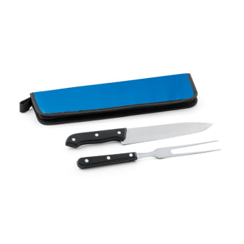 Kit Churrasco Personalizado 2 Peças SP94137 Estojo 210D Brindes Personalizados