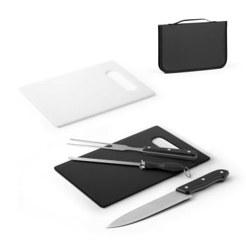 Kit Churrasco Personalizado 4 Peças SP94102 Estojo 210D Brinde Personalizado
