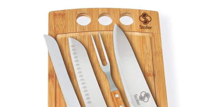 Kit Churrasco Personalizado 5 Peças Caixa Preta SMMB-21663 Brinde Personalizado