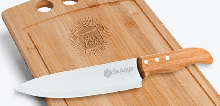 Kit Churrasco Personalizado 5 Peças Caixa Preta SMME-21543 Brindes Personalizados