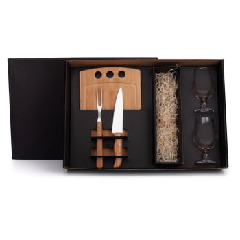 Kit Churrasco Personalizado 5 Peças Cerveja SMKT-9044P Brinde Personalizado