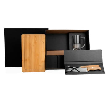 Kit Churrasco Personalizado 5 Peças com Caneca SMKT-9040K Brindes Personalizados