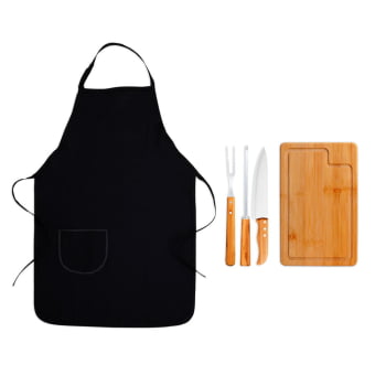 Kit Churrasco Personalizado 5 Peças  SMMB-A4103 Brinde Personalizado