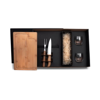 Kit Churrasco Personalizado 5 Peças Whisky SMKT-9040V Brindes Personalizados