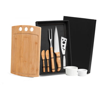 Kit Churrasco Personalizado 7 Peças Com Ramekins SMME-21013 Brindes Personalizados