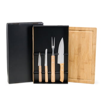 Kit Churrasco Personalizado Caixa 5 Peças X14697B Brinde Personalizado