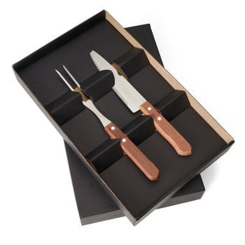 Kit Churrasco Personalizado Caixa Kraft 3 Peças X14565N Brinde Personalizado