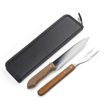 Kit Churrasco Personalizado Estojo de Nylon 3 Peças ASIKC0124 Brindes Personalizados