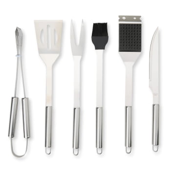 Kit Churrasco Personalizado Estojo de Nylon 6 Peças X18895 Brinde Personalizado