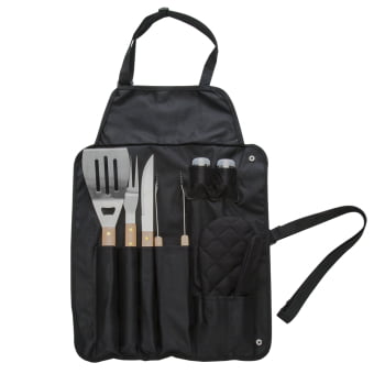 Kit Churrasco Personalizado Estojo de Nylon 8 Peças X05184 Brinde Personalizado