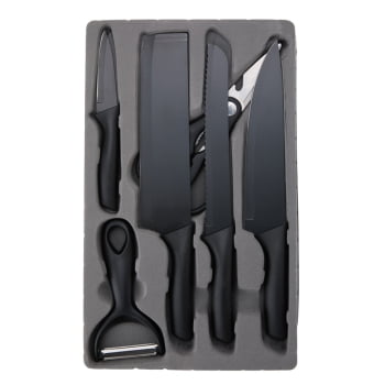 Kit Churrasco Personalizado Facas 6 Peças X09052 Brinde Personalizado