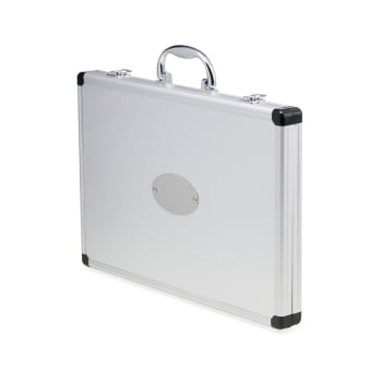 Kit Churrasco Personalizado Maleta com Revestimento 5 Peças X10081B Brinde Personalizado