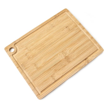 Tábua de Corte Personalizada 27x21 cm Bambu com Canaleta X18583B Brinde Personalizado
