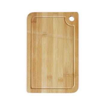 Tábua de Corte Personalizada 28x18 cm Bambu com Canaleta X18587 Brinde Personalizado