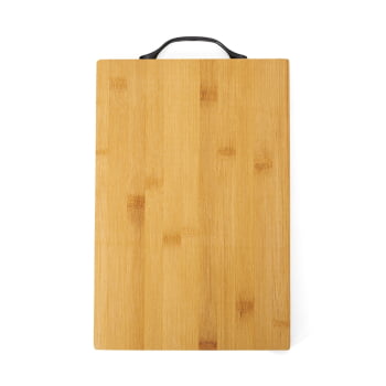Tábua de Corte Personalizada 30x20 cm Bambu com Alça X18600 Brinde Personalizado