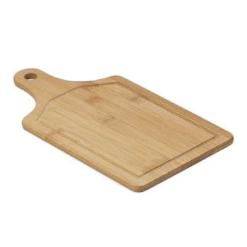 Tábua de Corte Personalizada 33x18 cm Bambu com Canaleta X18580 Brindes Personalizados