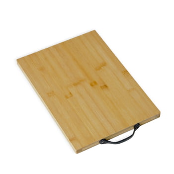 Tábua de Corte Personalizada 34x24 cm Bambu com Alça X18589 Brindes Personalizados