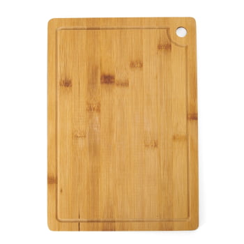 Tábua de Corte Personalizada 34x24 cm Bambu com Canaleta X18599 Brinde Personalizado