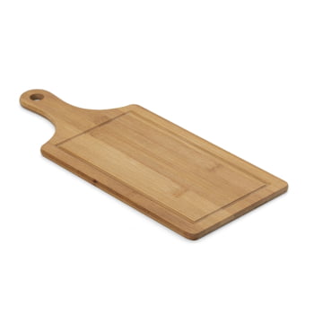 Tábua de Corte Personalizada 39x16 cm Bambu com Canaleta X18586 Brindes Personalizados